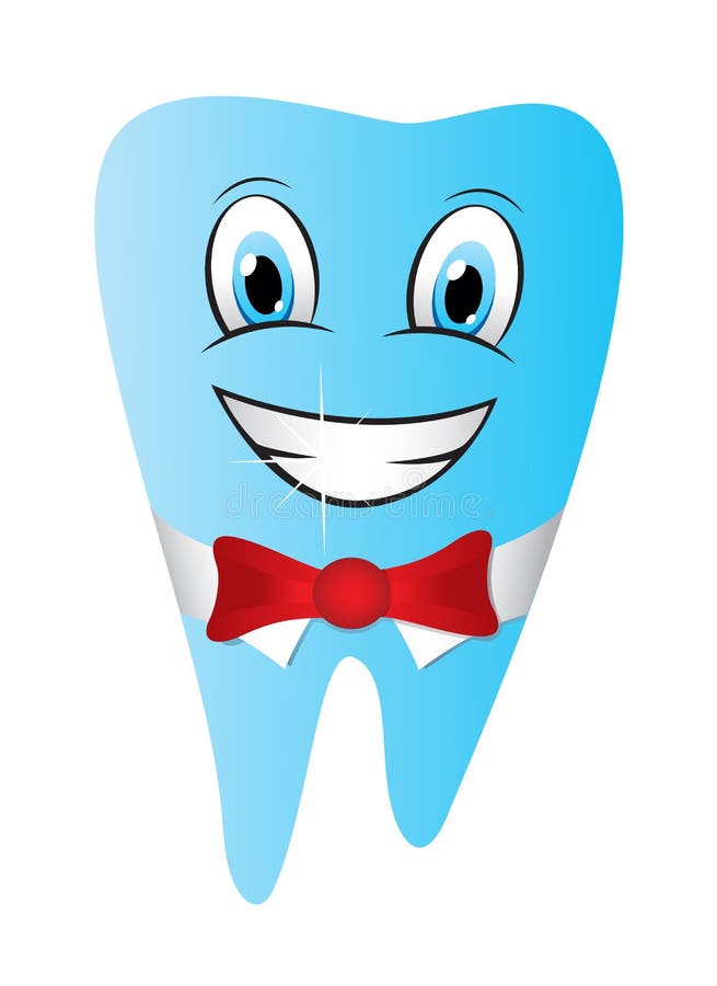 Illustration drôle de sourire de vecteur de caractère de mascotte de dent illustration stock Illustration drôle de sourire de vecteur de caractère de mascotte de dent illustration stock