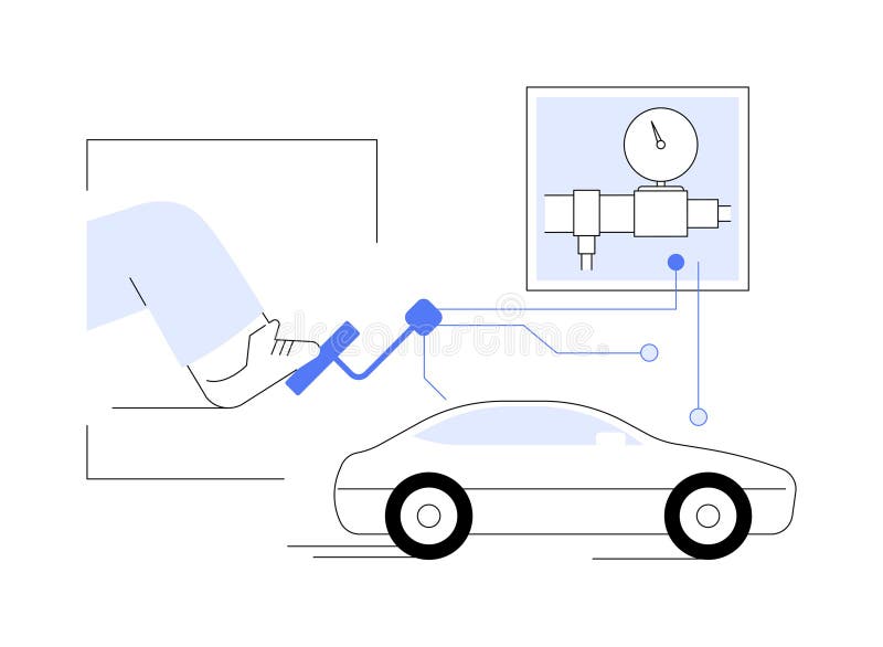 L'homme Presse Une Voiture De Pédale De Pied Illustration de Vecteur -  Illustration du pédale, pied: 136360251