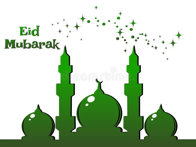Illustration For Eid Mubarak Celebration Stock Photos 