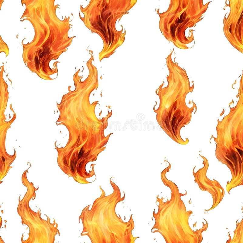 Illustration eines Feuerstrahls auf Weiß stock abbildung
