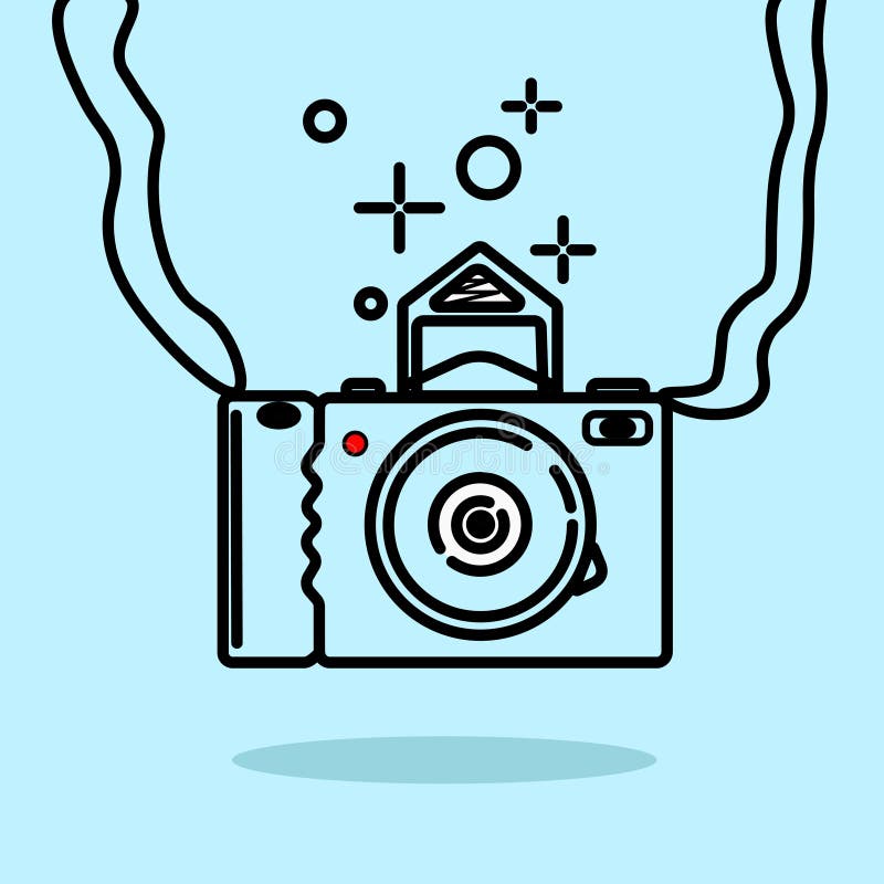 Illustration eines Kamerabildes lizenzfreie abbildung Illustration eines Kamerabildes lizenzfreie abbildung