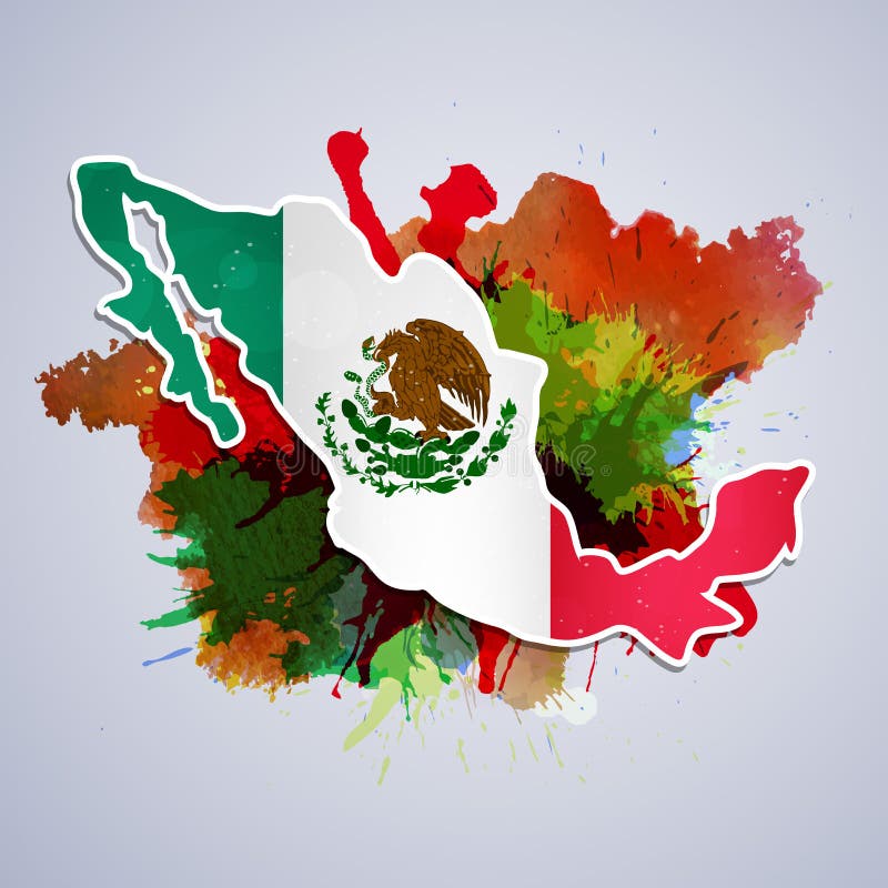 Illustration of Mexico Independence Day Background Stock Vector
