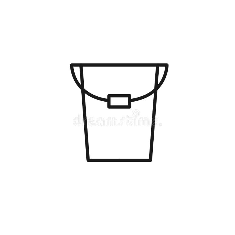 Illustration of an Empty Bucket Stock Illustration Illustration of