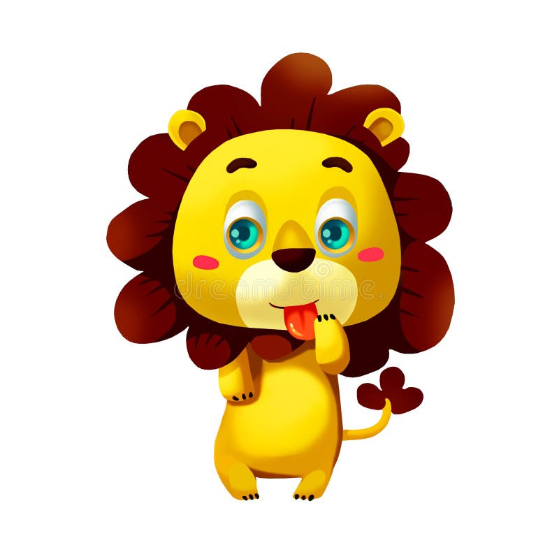 Illustration : Ensemble d'éléments : Lion illustration libre de droits Illustration : Ensemble d'éléments : Lion illustration libre de droits
