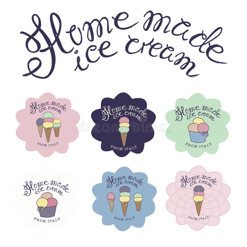 illustration esquissée tirée par la main de six Cr fabriqués à la main de glace illustration de vecteur illustration esquissée tirée par la main de six Cr fabriqués à la main de glace illustration de vecteur