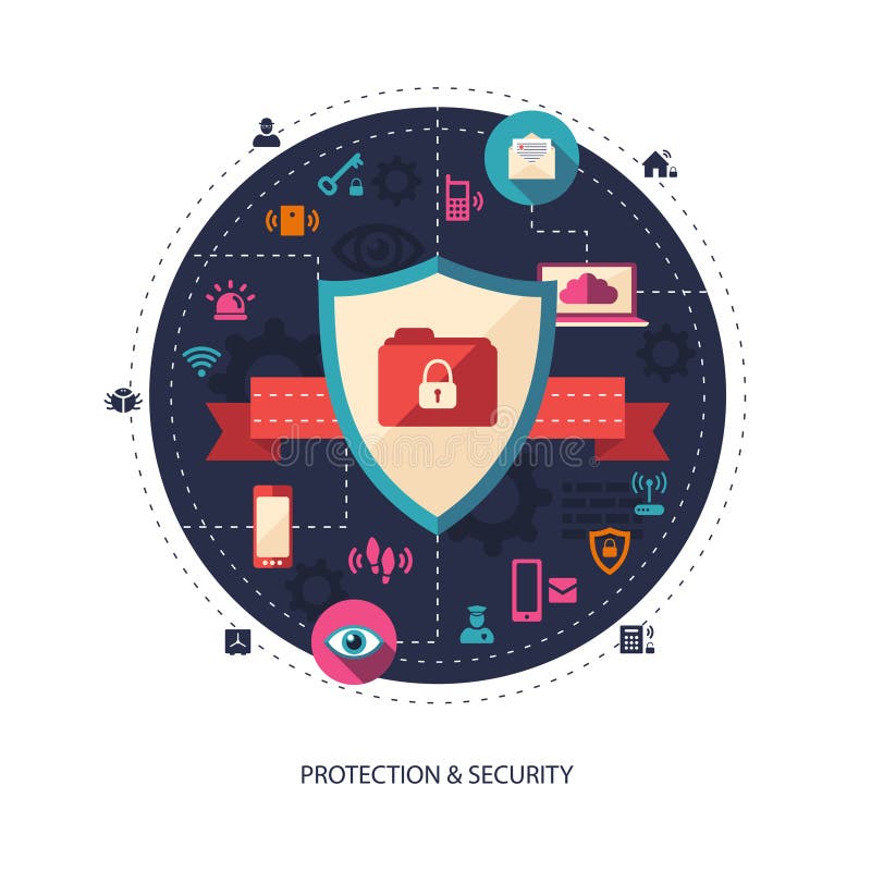 Illustration of flat design business illustration stock illustration
