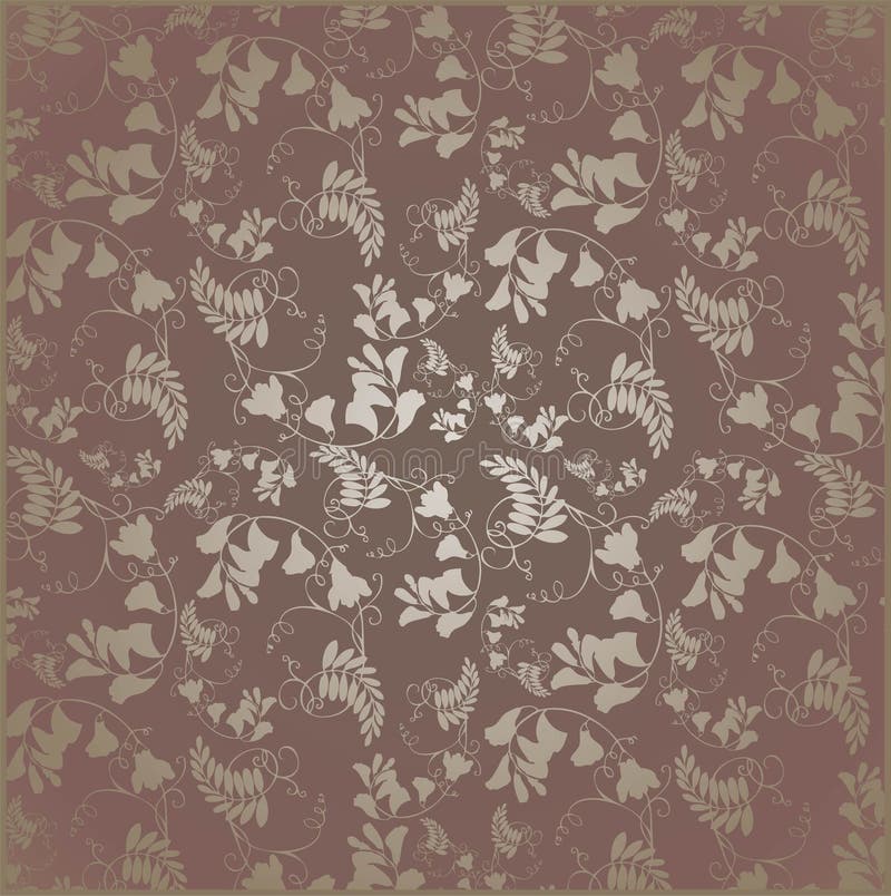 Illustration of flower lace. Greeting card with l royalty free illustration