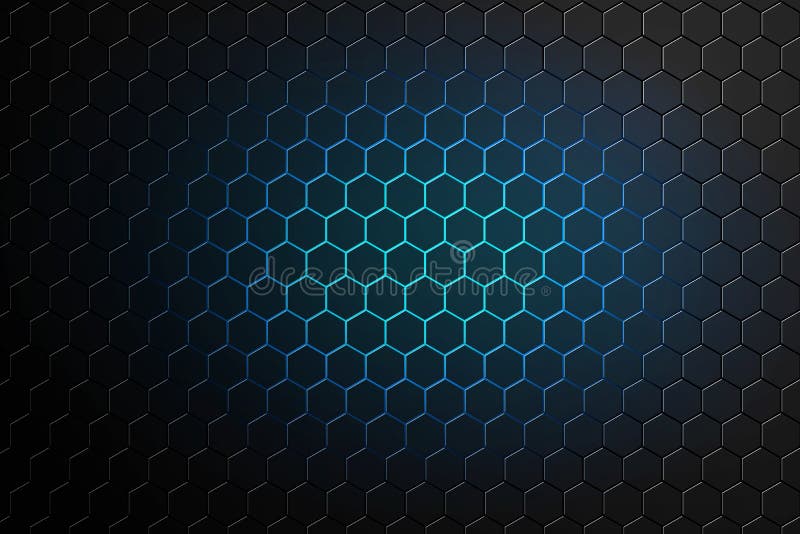 Futuristic hexagon blue light illustration. Futuristic Digital Hi Tech Concept. Luxury ambiental dark pattern. Futuristic hexagon blue light illustration. Futuristic Digital Hi Tech Concept. Luxury ambiental dark pattern