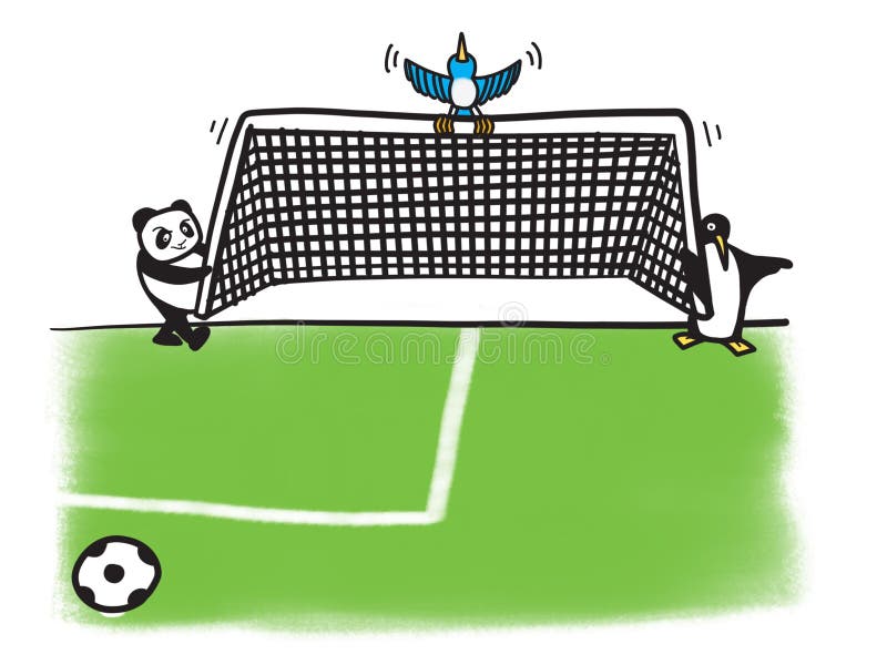 Illustration för SEO Moving And Shifting The målstolpetecknad film vektor illustrationer Illustration för SEO Moving And Shifting The målstolpetecknad film vektor illustrationer
