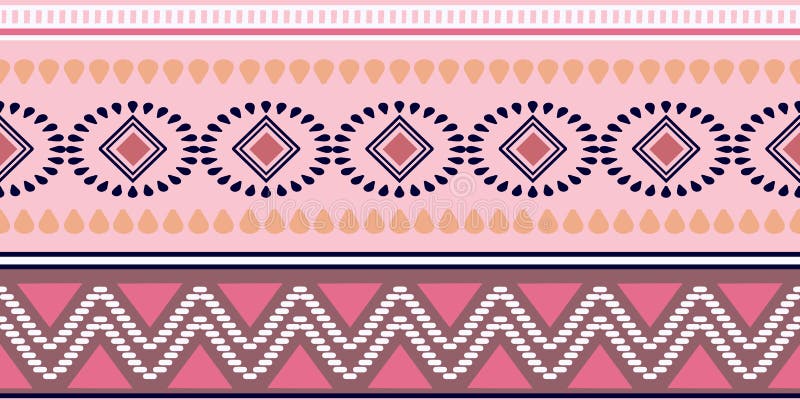 Illustration för vektor för färgrik för afrikan som stam- etnisk sömlös för modell bohemisk aztec bakgrund för modeller abstrakt royaltyfri illustrationer Illustration för vektor för färgrik för afrikan som stam- etnisk sömlös för modell bohemisk aztec bakgrund för modeller abstrakt royaltyfri illustrationer