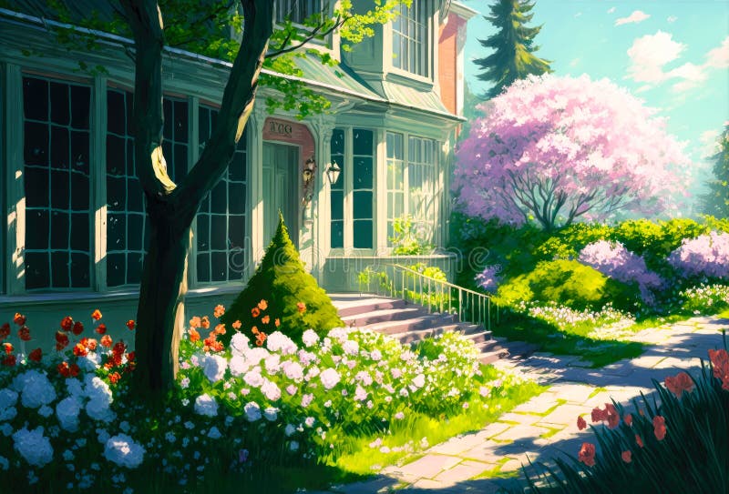 Anime Garden Wallpapers  Top Free Anime Garden Backgrounds   WallpaperAccess