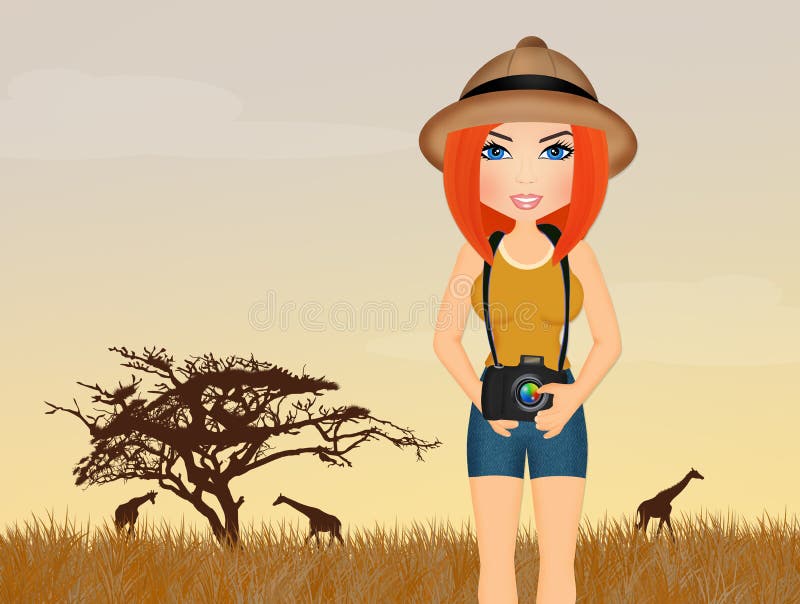 A Cute Zoo Keeper on White Background Stock Vector - Illustration of ... Girl Cartoon Zoo Keeper