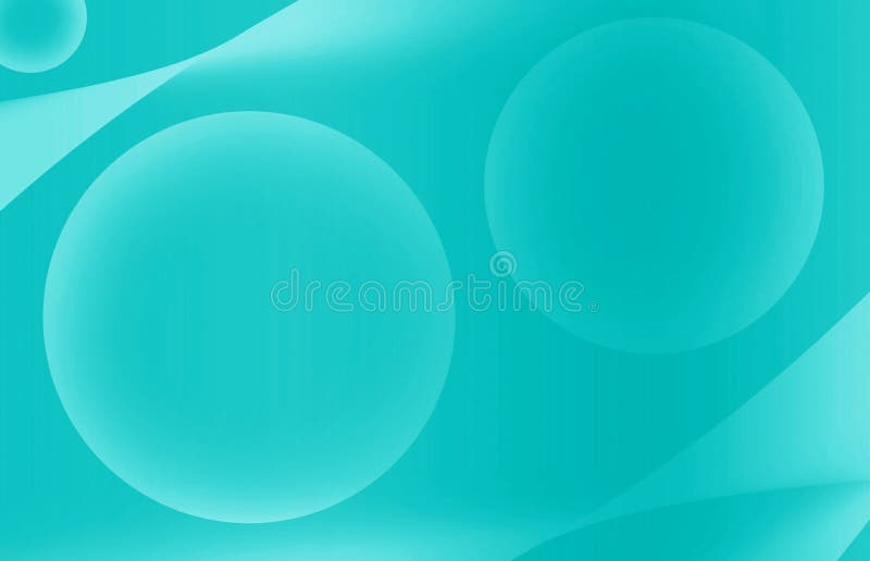 Illustration of Gradient Electric Blue Colored 3D Various Sized Spheres stock illustration