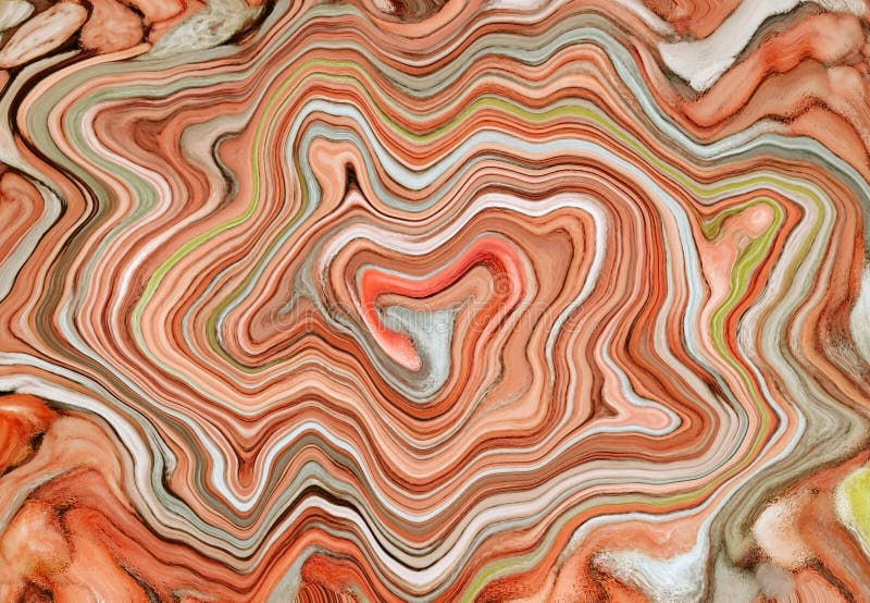 Illustration of gradient orange precious stone layers for background stock illustration