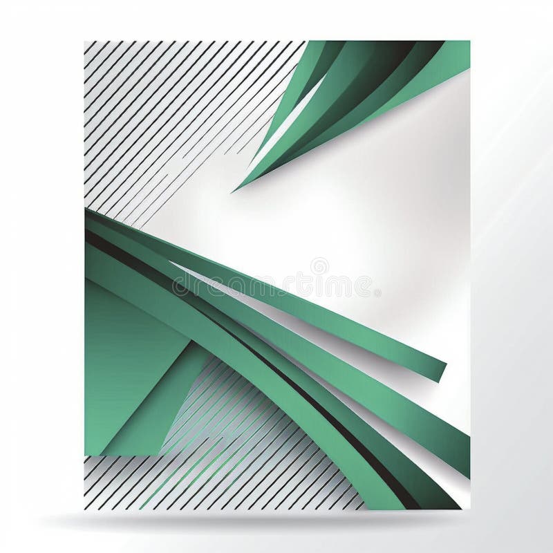 Illustration green and white abstract background modern futuristic graph. Background and textrure concept. vector illustration