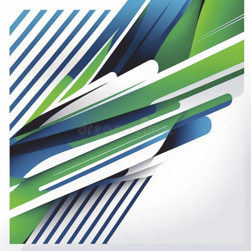 Illustration green and white abstract background modern futuristic graph. Background and textrure concept. royalty free illustration