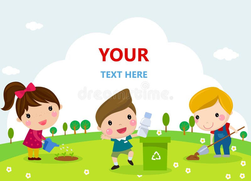 Group Of Children In Garden Stock Vector Illustration Of Nature Group Of Children In Garden Stock Vector Illustration Of Nature