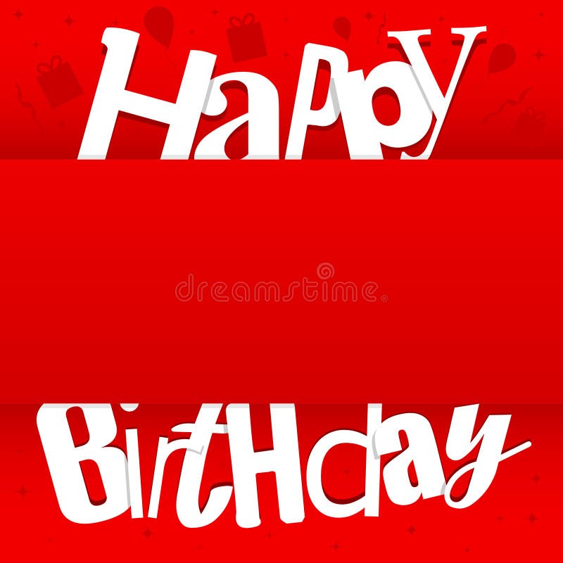 Happy Birthday Decorative Border Frame Stock Vector - Illustration of ...