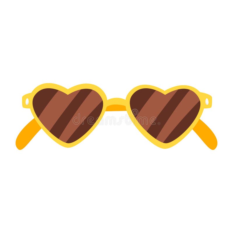Illustration Heart Shaped Sunglasses Stock Illustrations 1,358