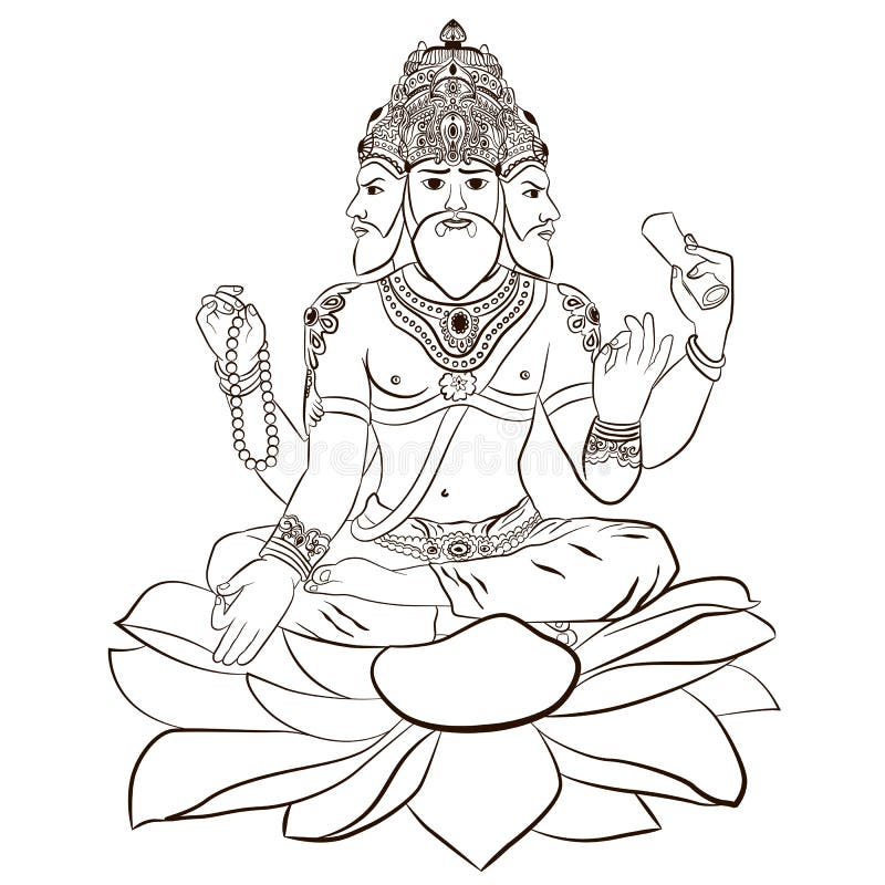 Aggregate 151+ hindu god sketches latest