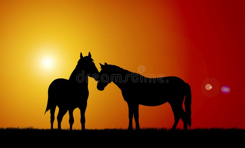 Horses stock vector. Illustration of vector, stallion - 6601853