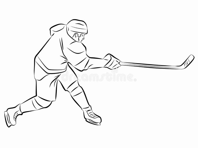 How to Draw a Hockey Player