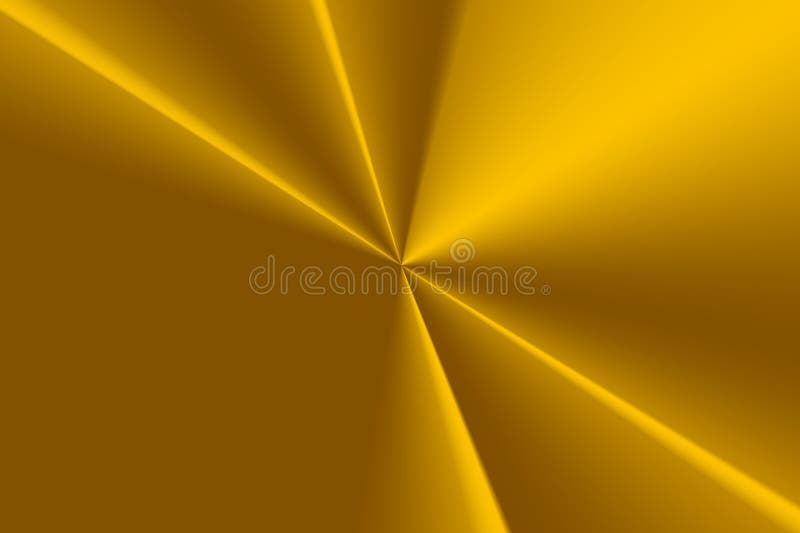 Illustration of illuminated light beams against yellow background, copy space stock illustration