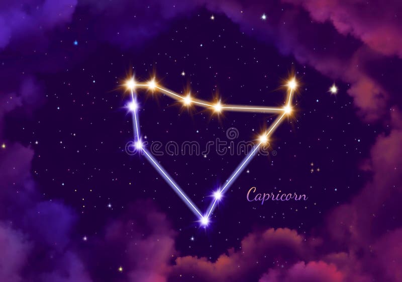 Illustration Image of the Constellation Capricorn Stock Illustration ...
