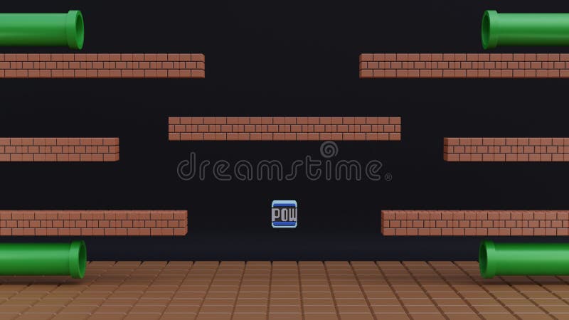 Mario Bros Battle Game Scene: \