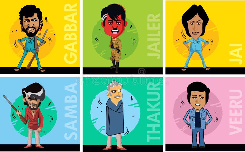Illustration of Indian Cinema Bollywood Actors Stock Vector - Illustration of jailer, gabbar: 183031873 Illustration of Indian Cinema Bollywood Actors Stock Vector - Illustration of jailer, gabbar: 183031873