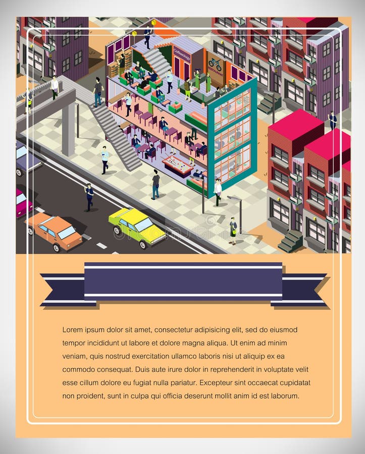 Illustration of Info Graphic Urban City Concept Stock Vector
