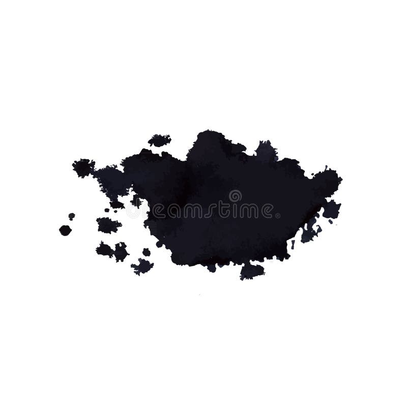 Illustration of ink stain. stock vector. Illustration of brush 37716379