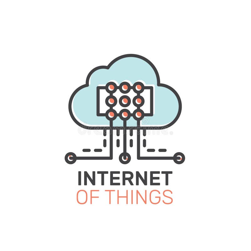 Illustration of Internet of Things royalty free illustration