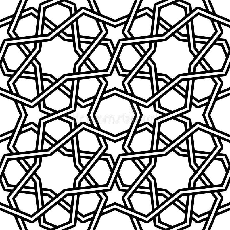 Illustration islamique de vecteur de modèle sur le fond blanc illustration libre de droits Illustration islamique de vecteur de modèle sur le fond blanc illustration libre de droits