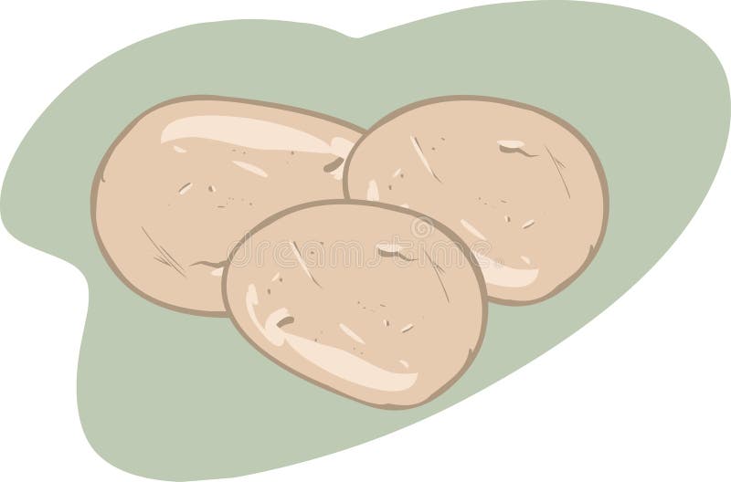 Illustration of isolated potatoes on white background stock illustration Illustration of isolated potatoes on white background stock illustration