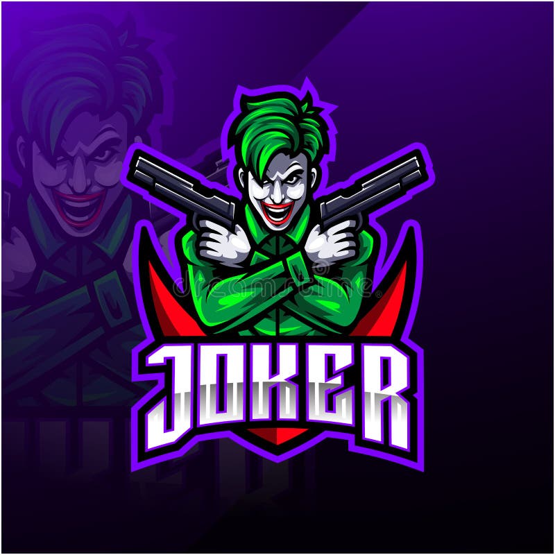 Mascot Joker Esport Logo Design Editorial Photo - Illustration of ...