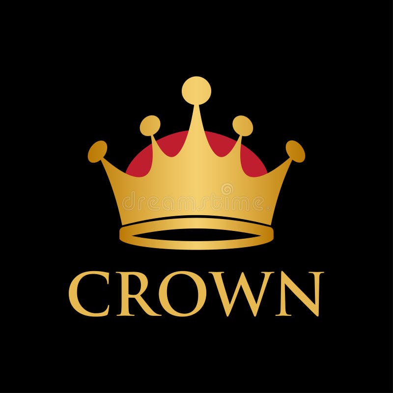 Illustration Of King Queen Crown Logo Design Stock Vector Illustration Of Queen Gold