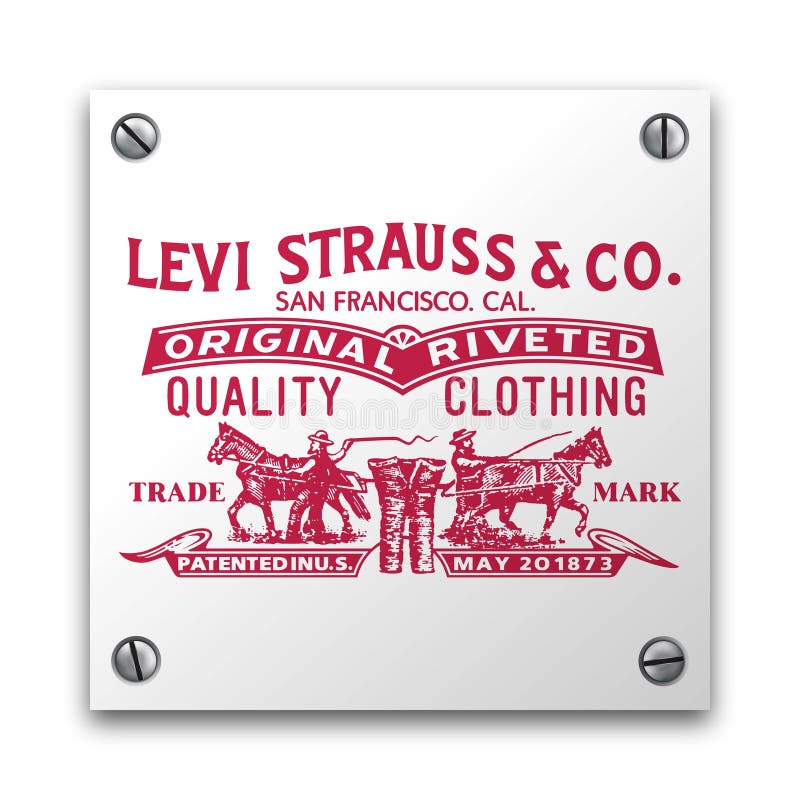 Illustration of Levi Strauss & Co Signage Isolated on a White Plate. for  Illustrative Editorial Use Editorial Stock Photo - Illustration of strauss,  brand: 193032593