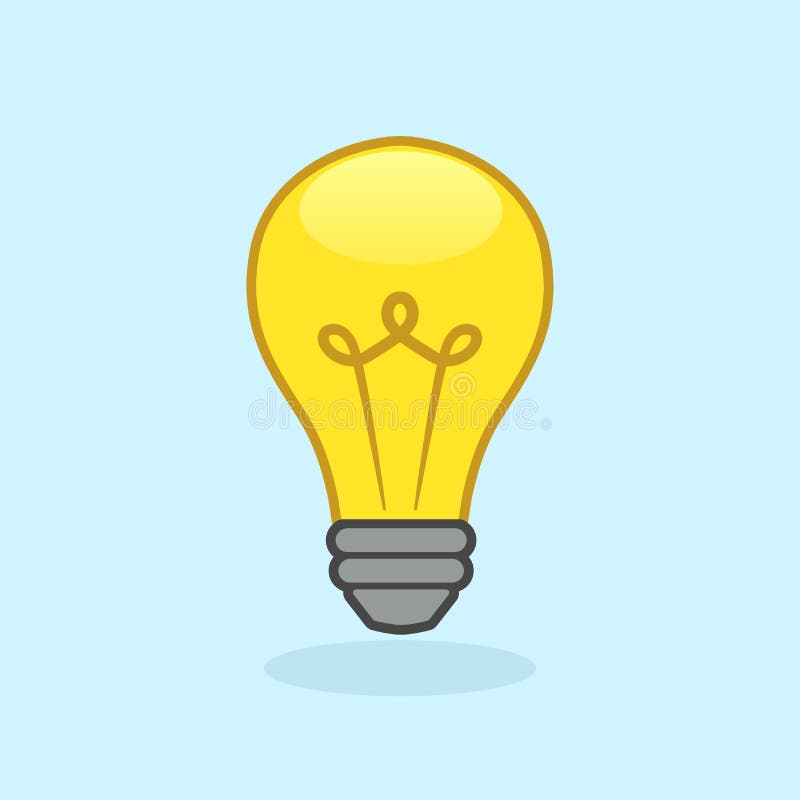 Light bulb icon stock illustration