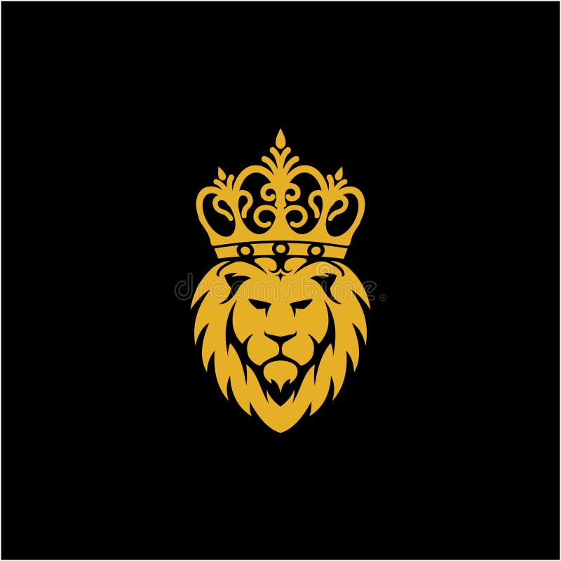 Illustration Lion King with Crown Logo Vector Stock Vector ...