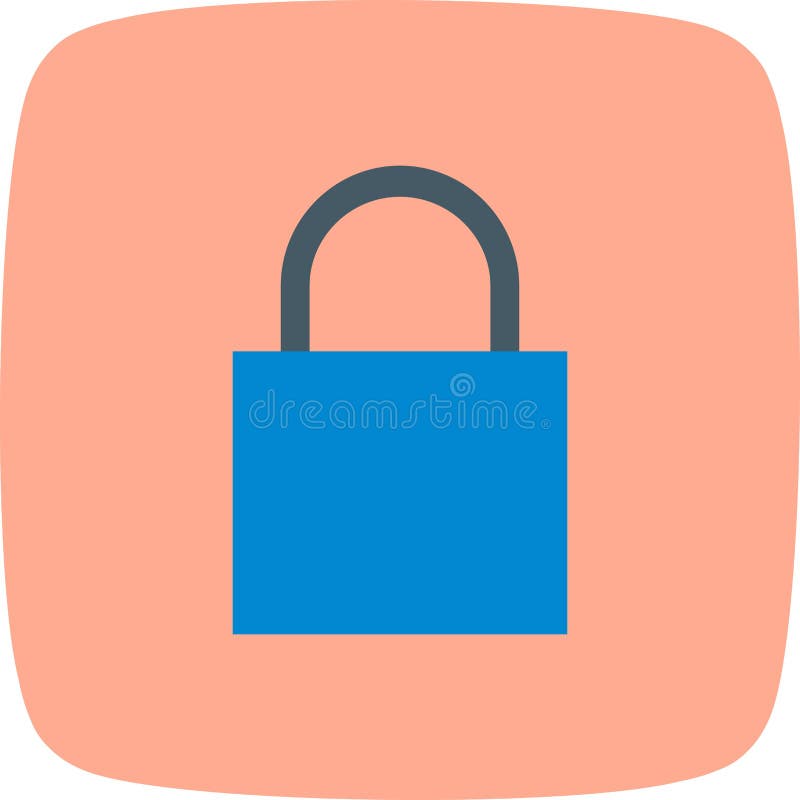 Illustration Lock Icon For Personal And Commercial Use. royalty free illustration