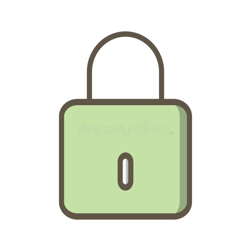 Illustration Lock Icon For Personal And Commercial Use. vector illustration
