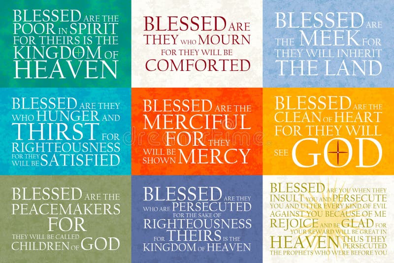 Beatitudes Patchwork Poster