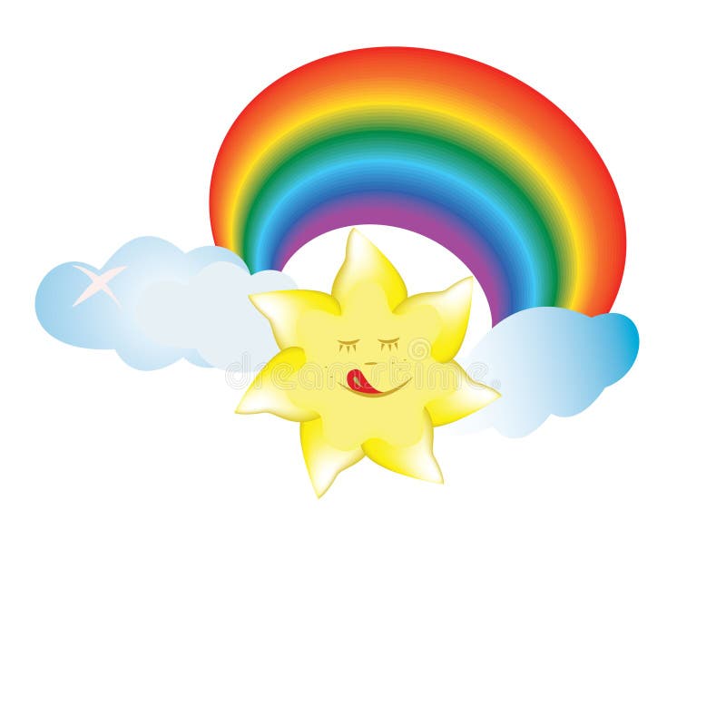 Illustration merry sun royalty free illustration Illustration merry sun royalty free illustration