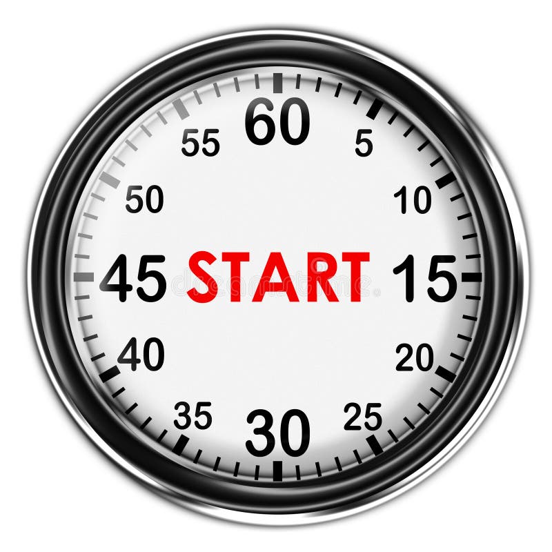 Illustration Metallic Stopwatch. Stock Illustration Illustration of