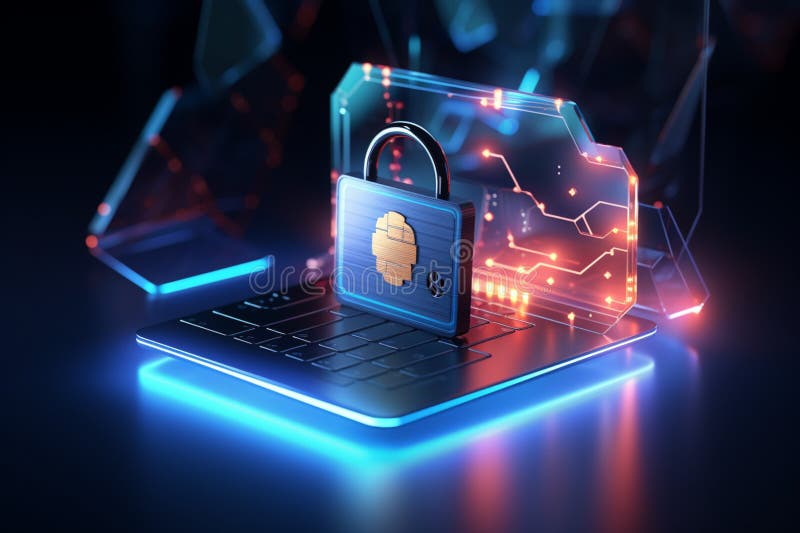 Illustration of modern cloud technology and data center concepts in cloud computing stock illustration