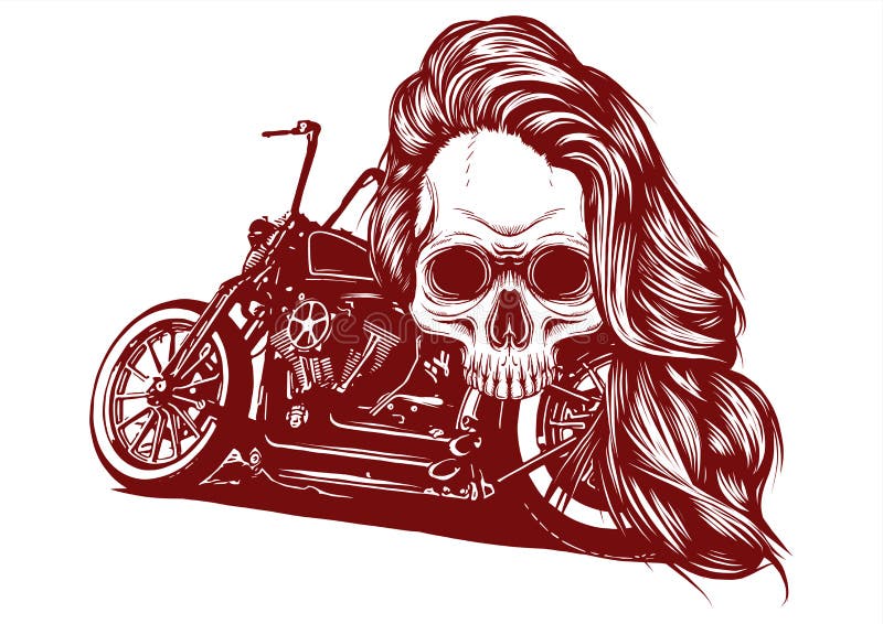 skeleton riding motorcycle tattoo  Clip Art Library
