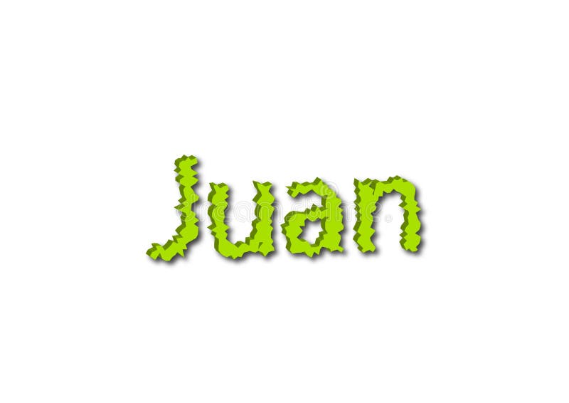 Juan Male Name Street Art Design. Graffiti Tag Juan. Vector Art. Stock