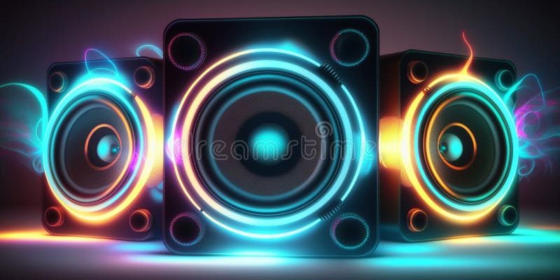 Light and sound logo stock vector. Illustration of beautiful - 88668109