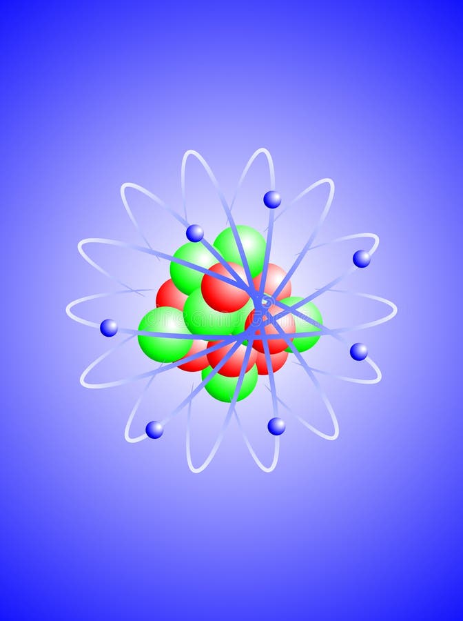 An Illustration Of A Nitrogen Atom Stock Vector